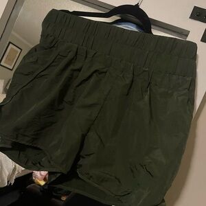 Olive Green Women's Shorts